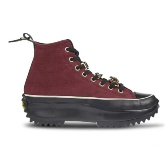 Converse Run Star Hike Platform Ox Bordeaux Gold Sneakers Shoes Casual Size 8.5 - Picture 7 of 8